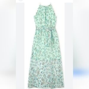 Kids BCX Floral Mint Green Maxi Dress